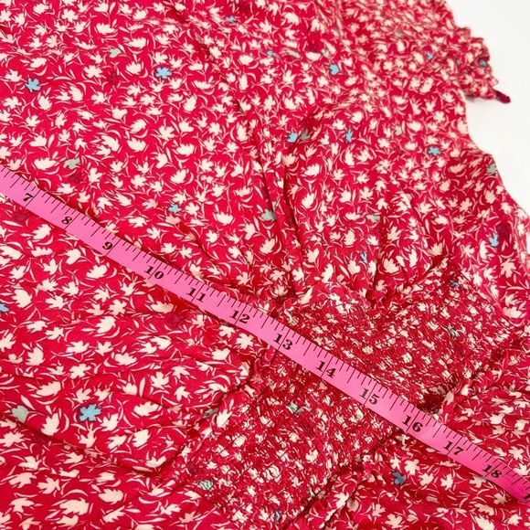 Free People Red Floral Midi Dress - Picture 8 of 15